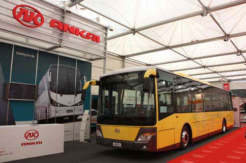 2009年，第20届比利时客车展上，安凯携全场唯一一款纯电动客车参展