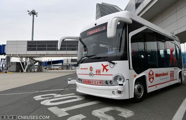 安凯无人驾驶客车在日本中部国际机场试运行